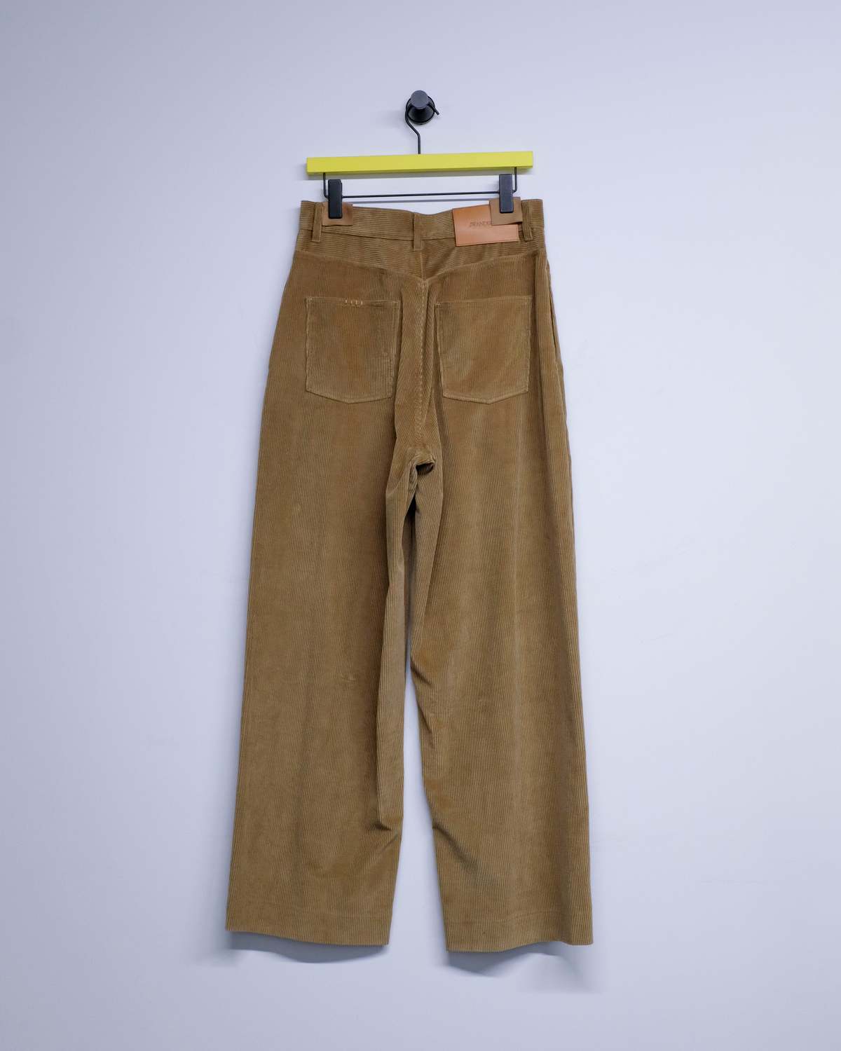 JW ANDERSON Biscuit Cotton Corduroy Single Pleat Trousers - Image 8 of 8