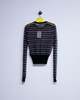 JW ANDERSON Black Cotton Wool Sheer FairIsle Longsleeve Top - Thumbnail 9
