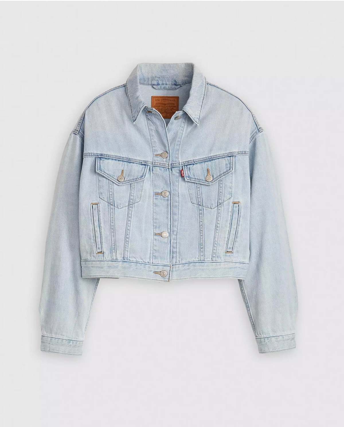 Levi's Shrunken 90s Trucker Jacket - Light Wash - Image 1 of 4