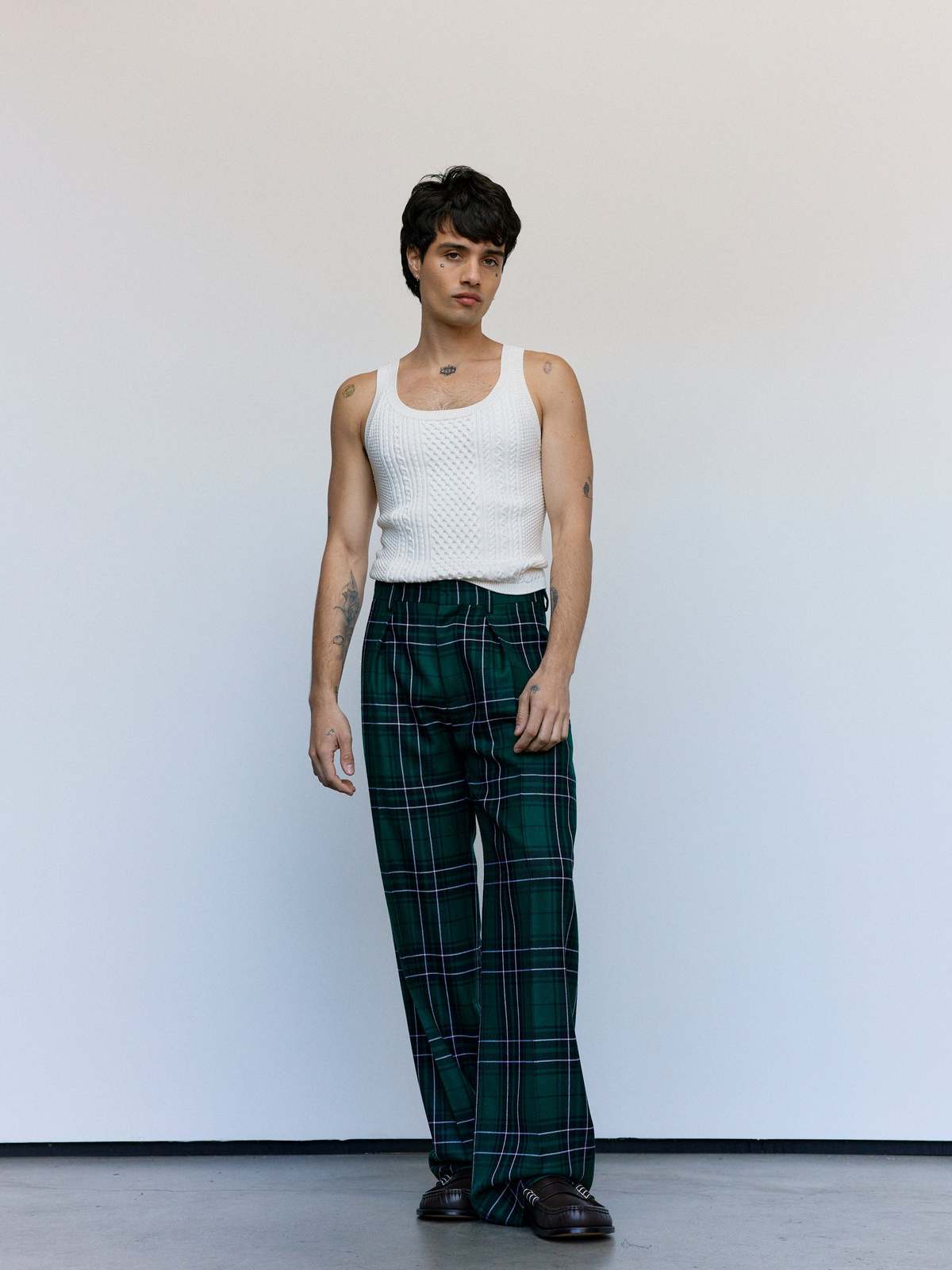 JW ANDERSON Ivory Viscose Poly Cable-Knit Tank Top - Image 2 of 6