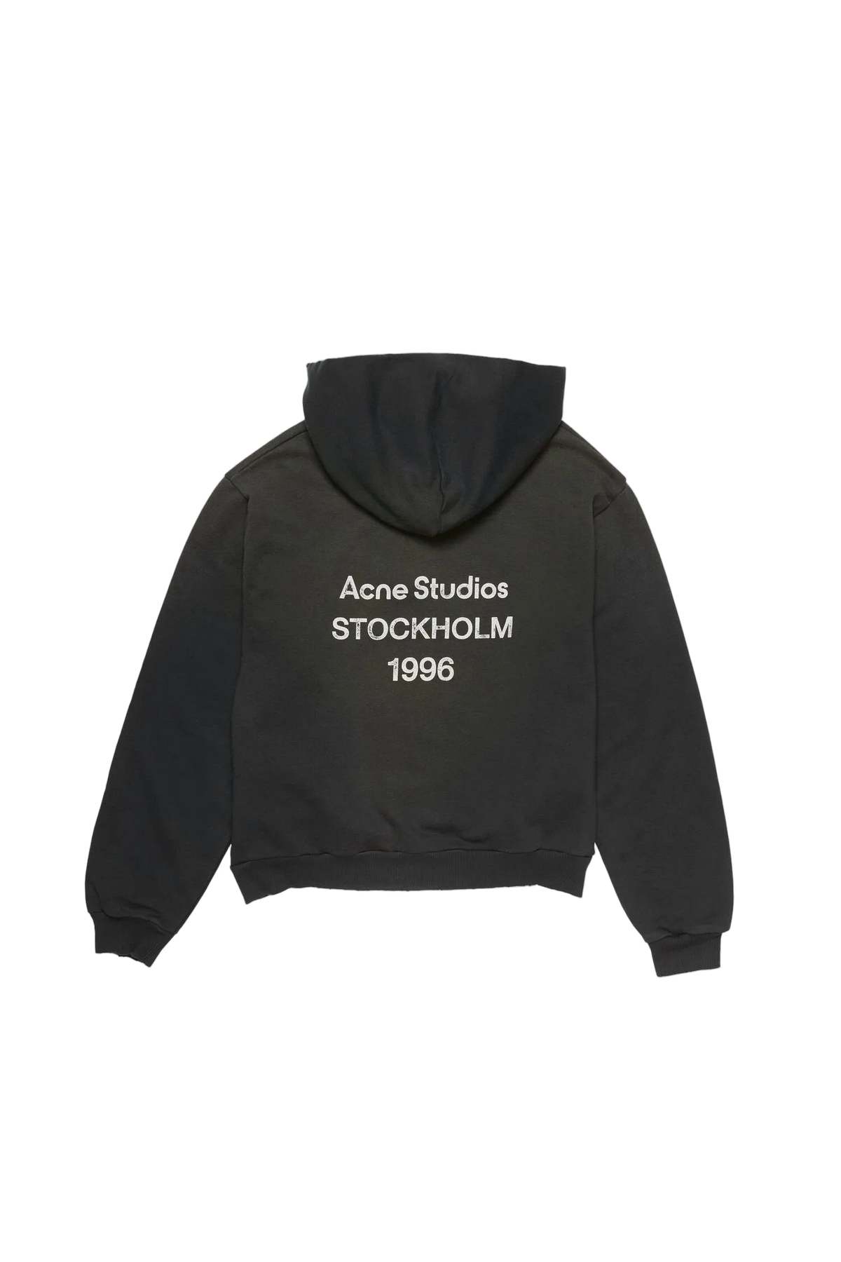 Acne Studios Logo Hooded Sweater Hoodie - Black - Image 2 of 3