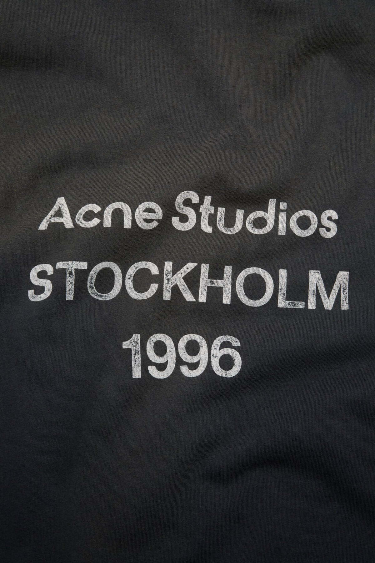 Acne Studios Logo Hooded Sweater Hoodie - Black - Image 3 of 3