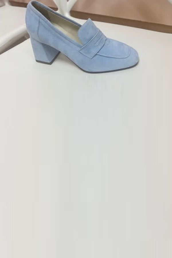 SOPHIQUE Essenziale 80 Heel Loafers - Baby Blue