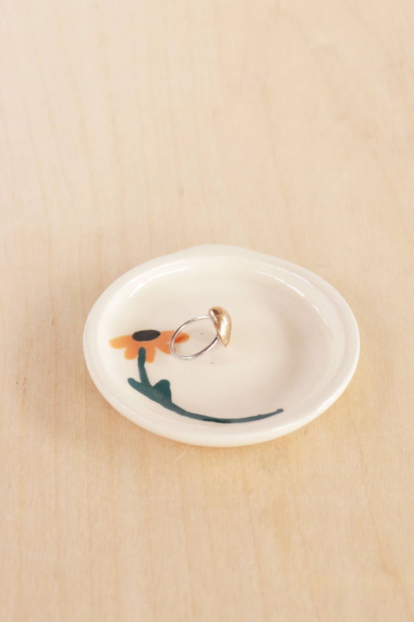 Nightshift Ceramics Ceramic Sunflower Ring Tray