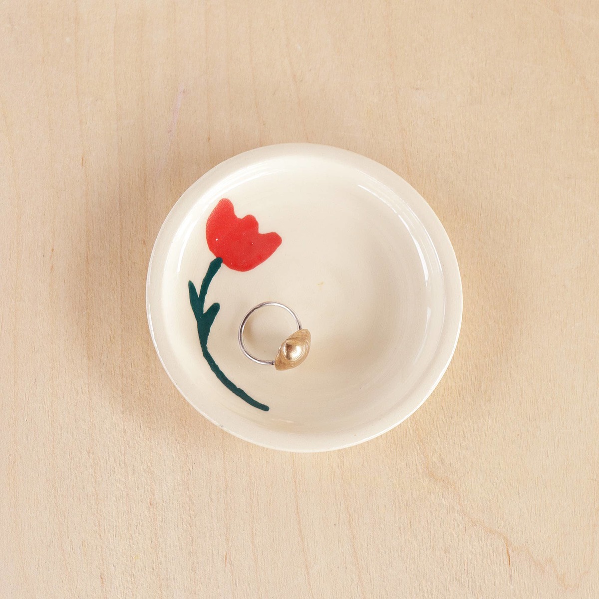 Nightshift Ceramics Tulip Ring Dish - Image 1 of 2