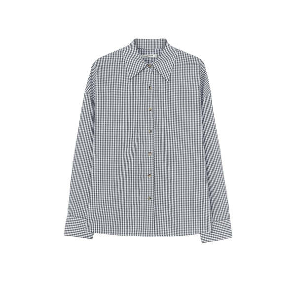 Cordera Oversized Vichy Shirt - Grey