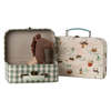 KIDS Maileg Set of 2 Suitcases Pony Storage - Green - Thumbnail 3
