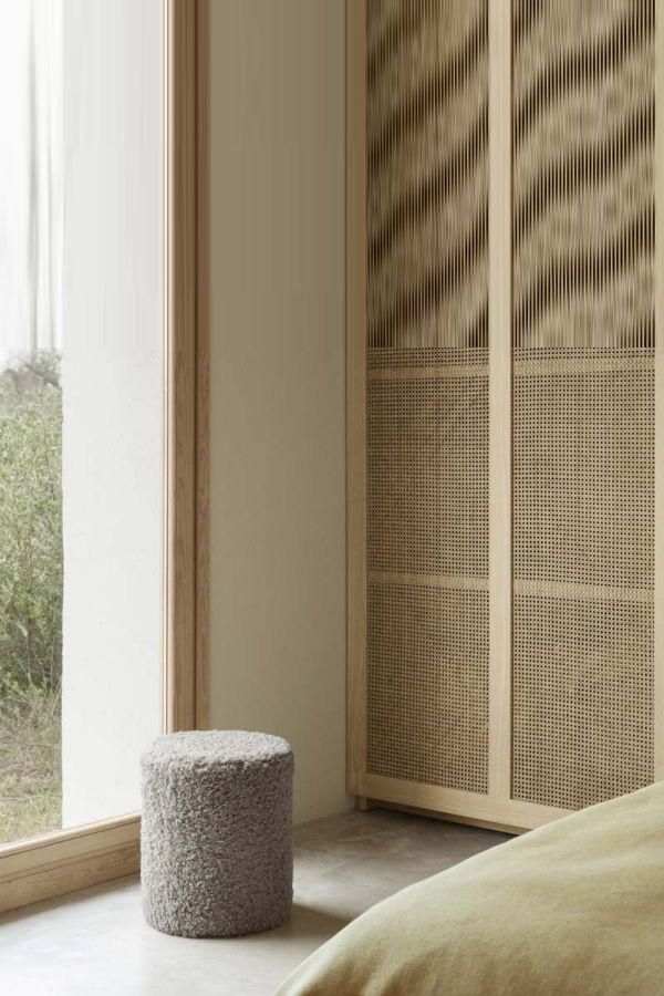 Blomus Teddy Upholstered Pouf - Beige