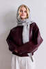 Arctic Fox Alpaca Hooded Scarf - Gray - Thumbnail 5