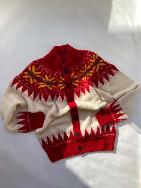 Needles Mohair Flame Cardigan - Navy | Garmentory