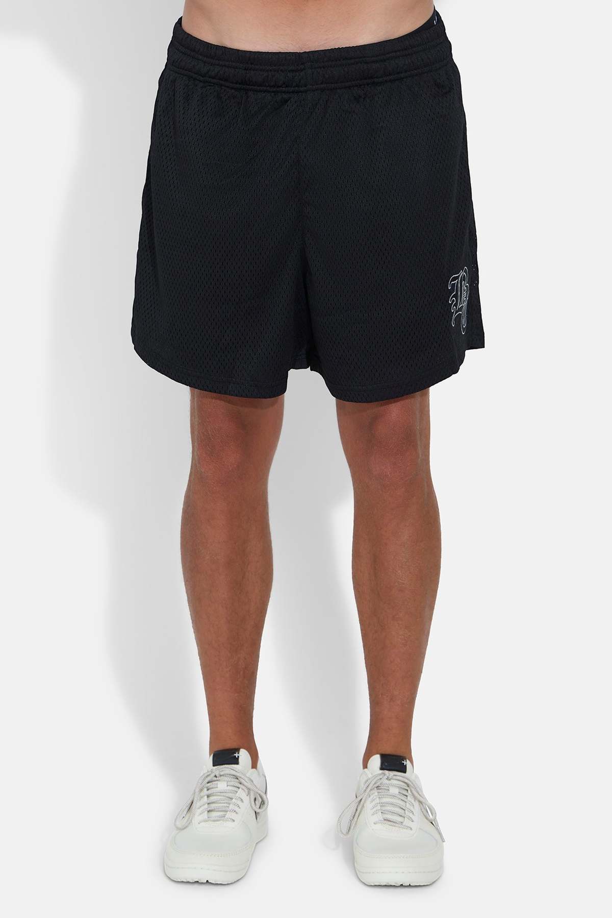 Blue&Cream Crest Mesh Shorts - Image 3 of 5