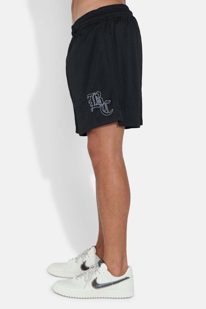 Blue&Cream Crest Mesh Shorts