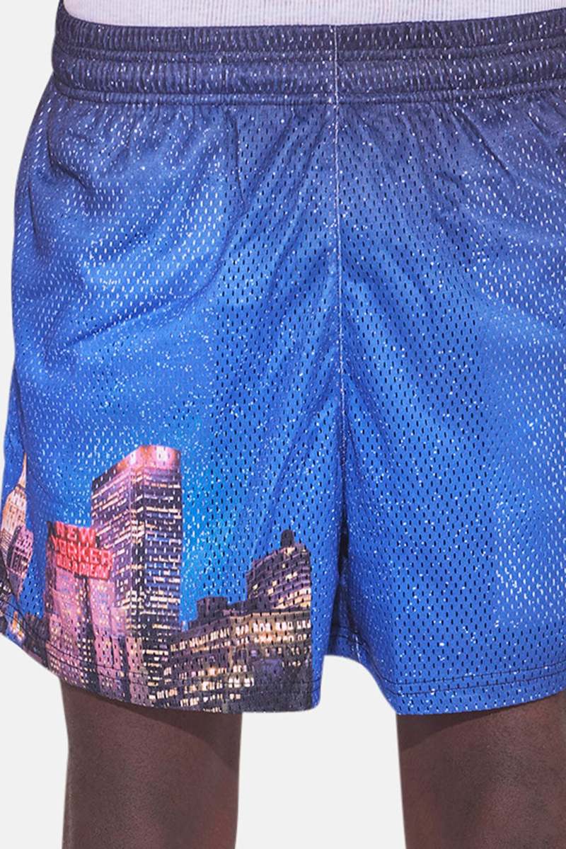 Blue&Cream NY Skyline Mesh Short - Navy/Blue