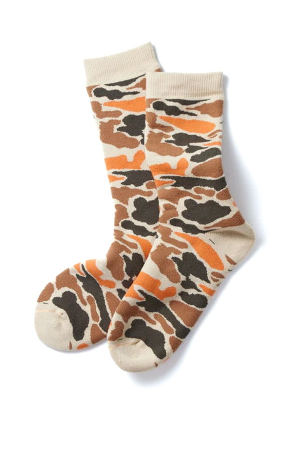 Rototo R1339 Pile Camo Crew Socks