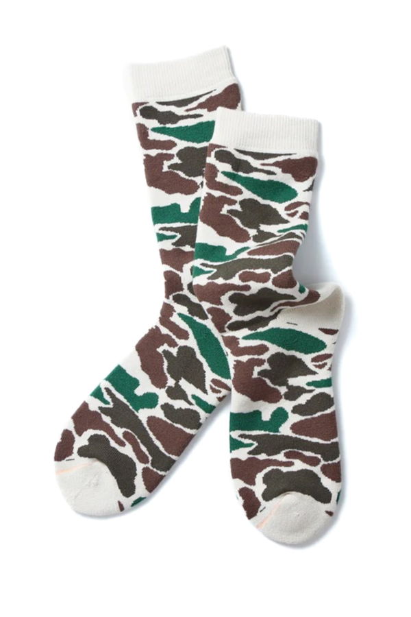 Rototo R1339 Pile Camo Crew Socks