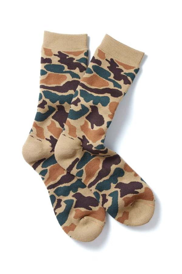 Rototo R1339 Pile Camo Crew Socks