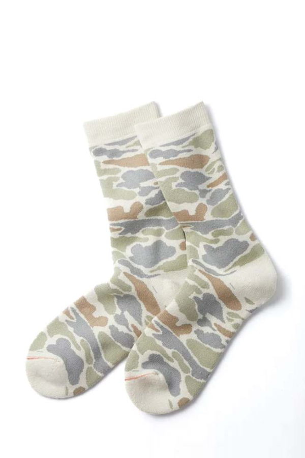 Rototo R1339 Pile Camo Crew Socks