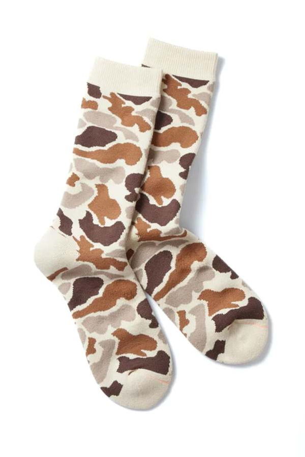 Rototo R1339 Pile Camo Crew Socks