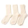 Rototo R1427 Organic Daily 3 Pack Ribbed Crew Socks - Thumbnail 2