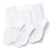 Rototo R1427 Organic Daily 3 Pack Ribbed Crew Socks - White - Thumbnail 2