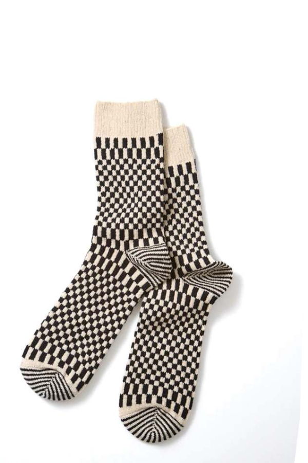 Rototo R1621 Checkerboard Socks