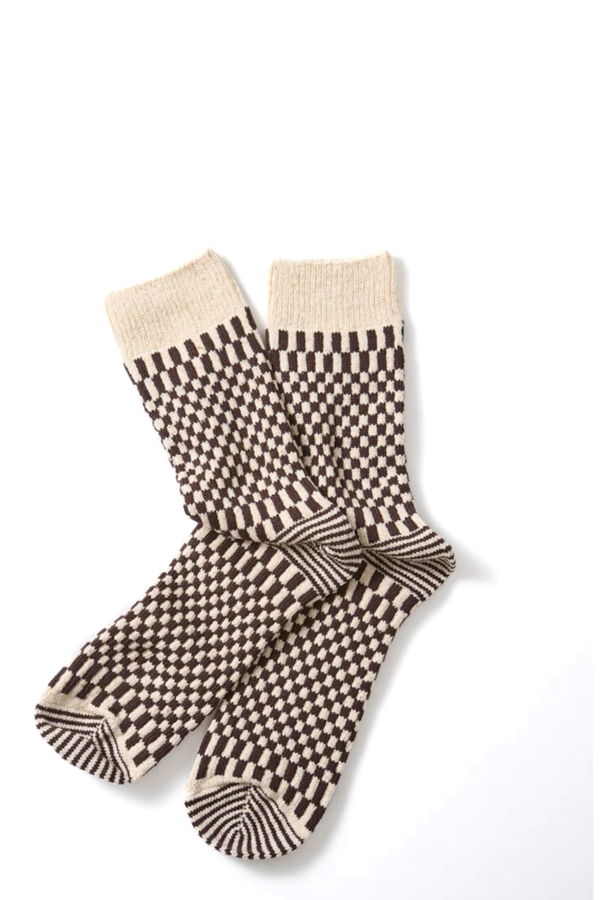 Rototo R1621 Checkerboard Socks