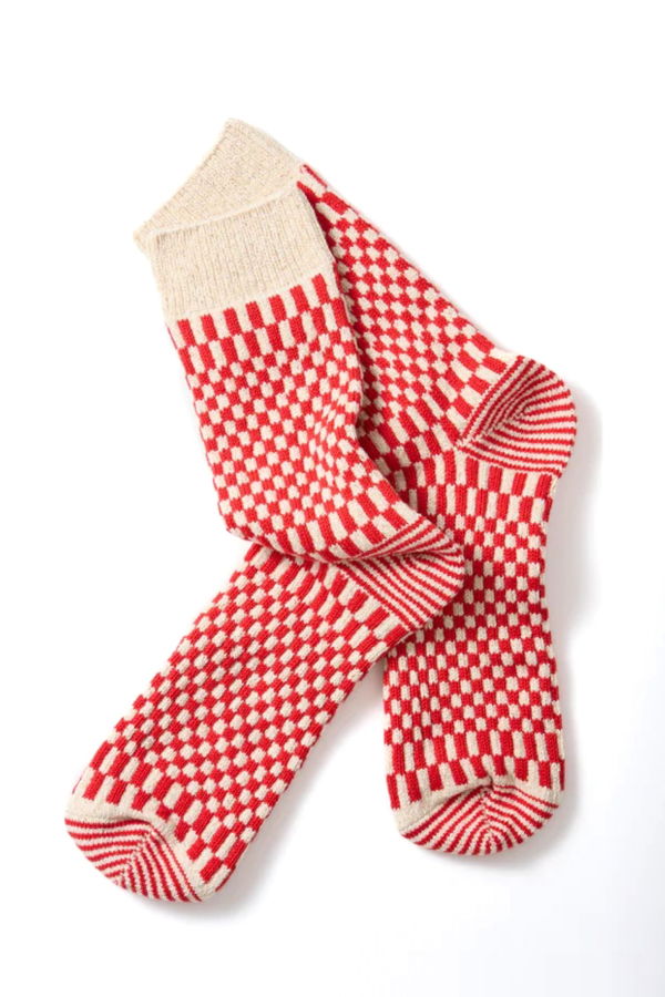 Rototo R1621 Checkerboard Socks