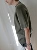 Extreme Cashmere N°454 Scott Short Sleeve Sweater - Army - Thumbnail 4