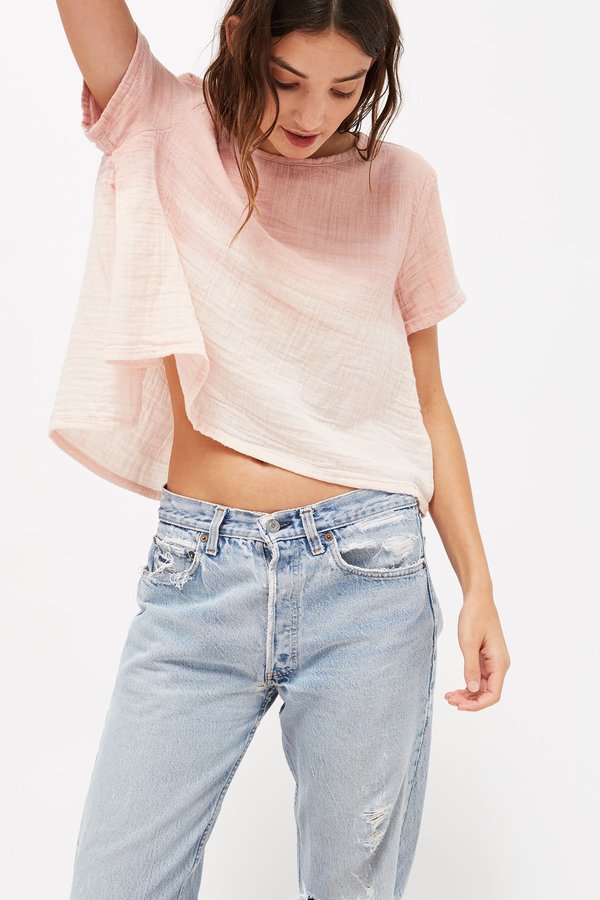 Lacausa Peach Top - Sunrise Wash Lacausa Peach Top - Sunrise Wash