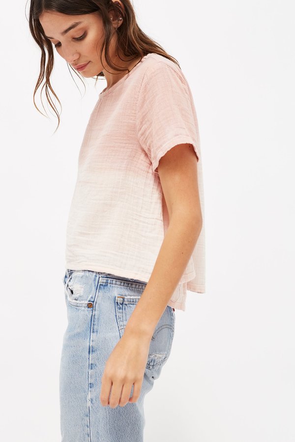 Lacausa Peach Top - Sunrise Wash Lacausa Peach Top - Sunrise Wash
