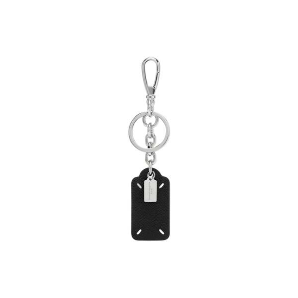 Maison Margiela Four Stitches Tag Keyring - Black