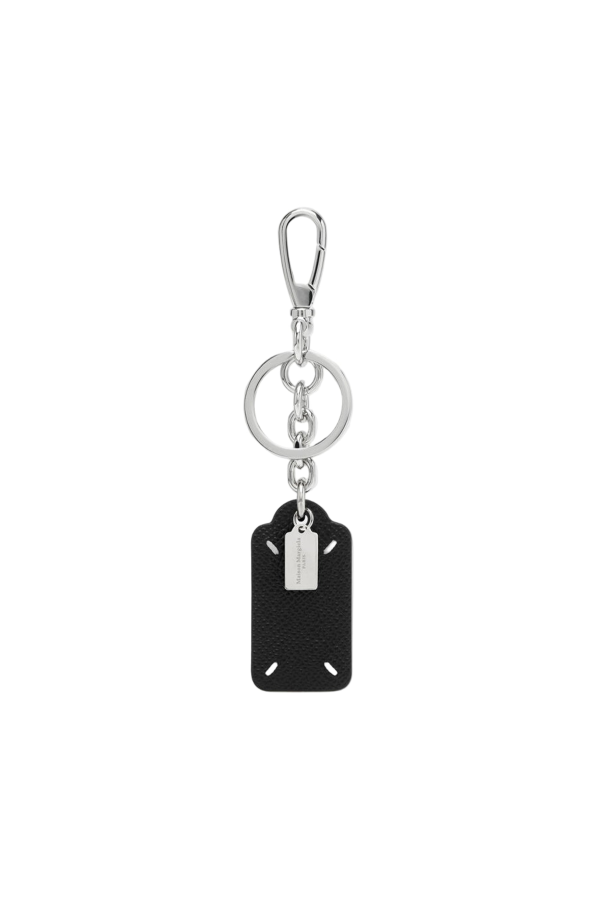 Maison Margiela Four Stitches Tag Keyring - Black