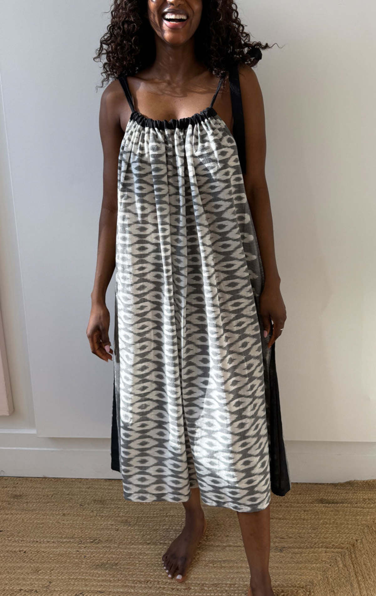 Two Ikat X Drawstring Dress - Image 2 of 4
