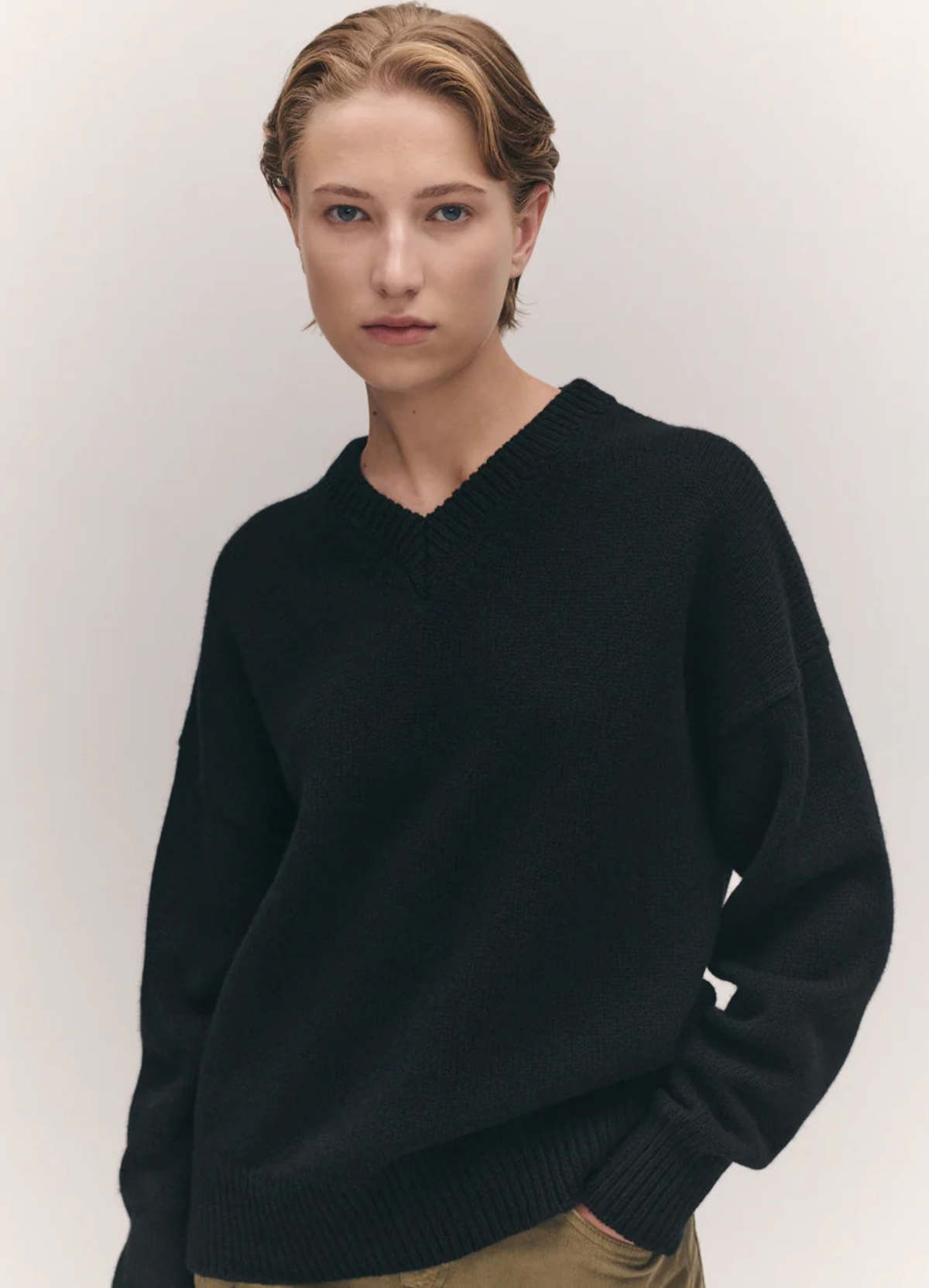 &Daughter Balla Slouch V Neck Sweater - Image 2 of 3