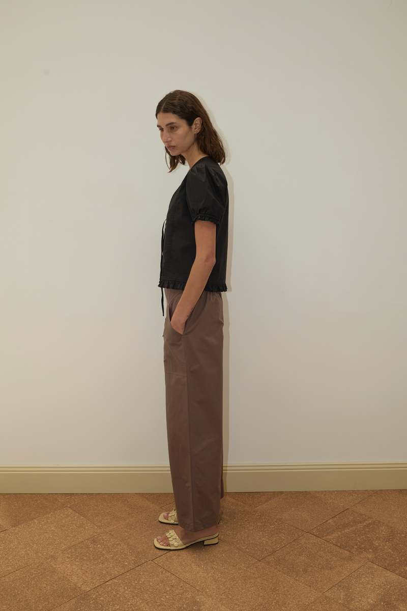 Deiji Studios Pintuck Top - Black