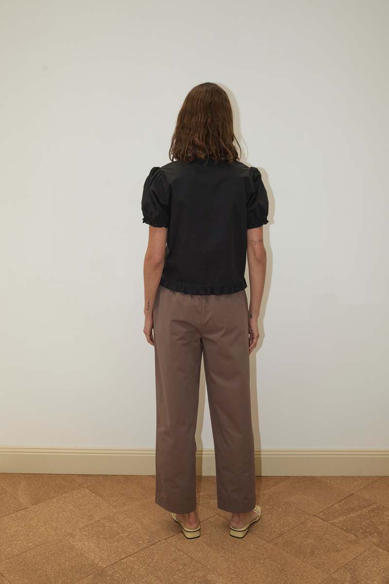 Deiji Studios Pintuck Top - Black