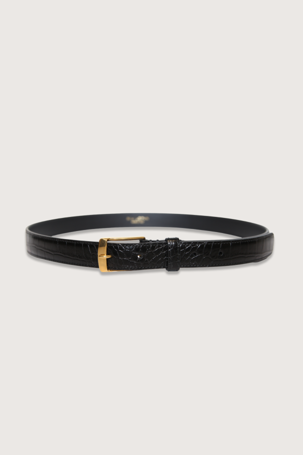 Nili Lotan Dana Belt - Black/Gold