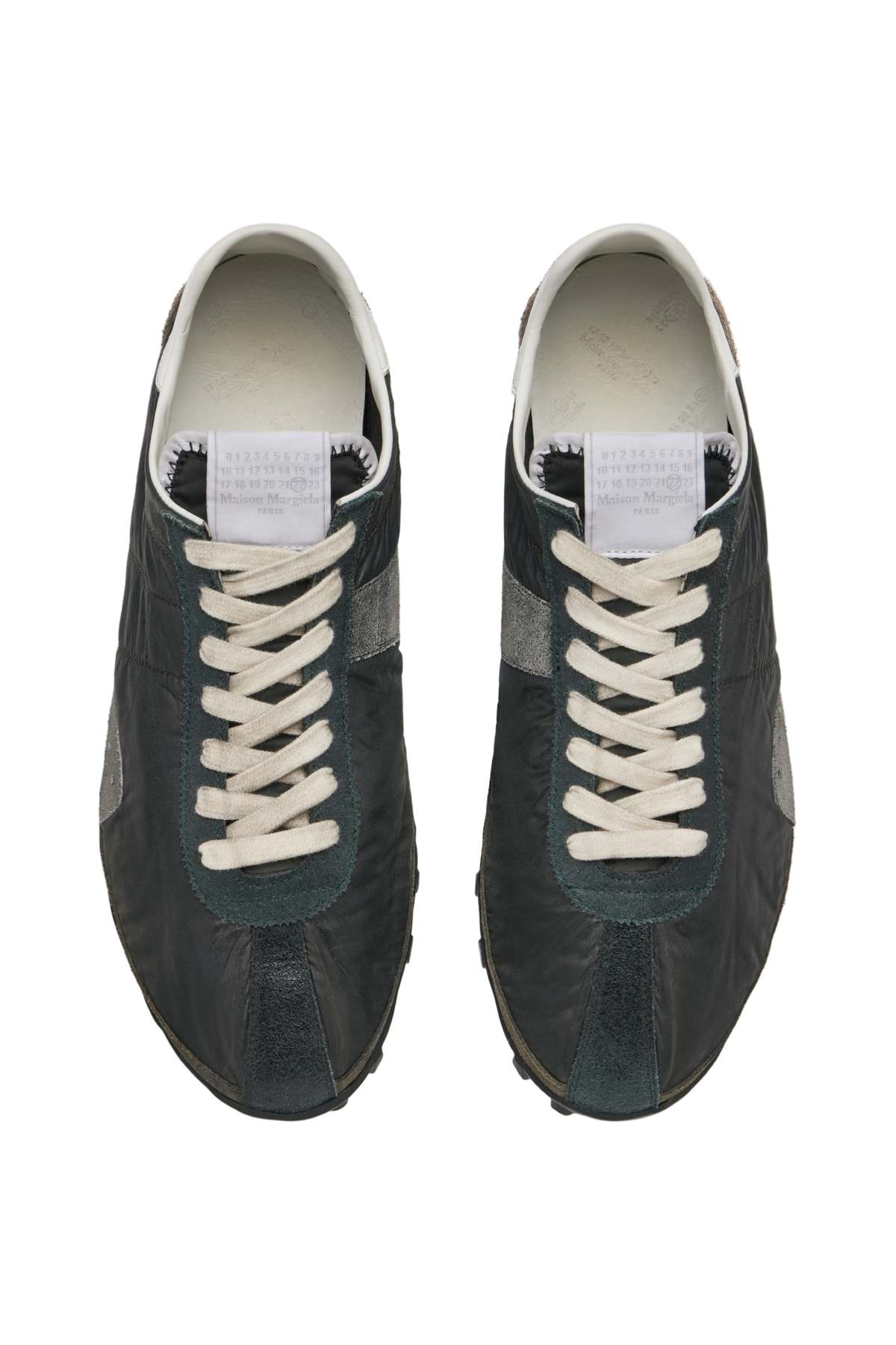 Maison Margiela Low Top Sneakers - Dusty Green/Black - Image 4 of 6
