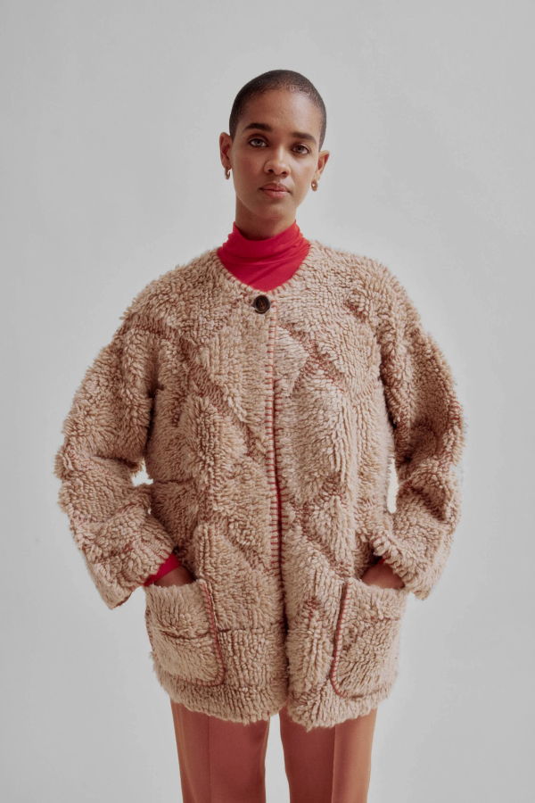 SAYAKA DAVIS NEW YORK Pile Knit Coat