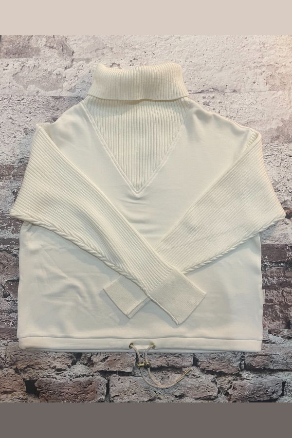 Varley Hannah Cowl Neck Sweatshirt - Egret