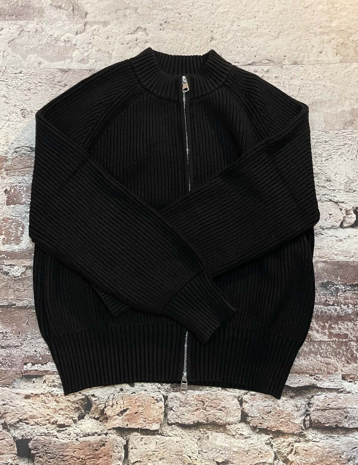 Varley Milo Zip Through Knit Jacket - Black - Image 1 of 1
