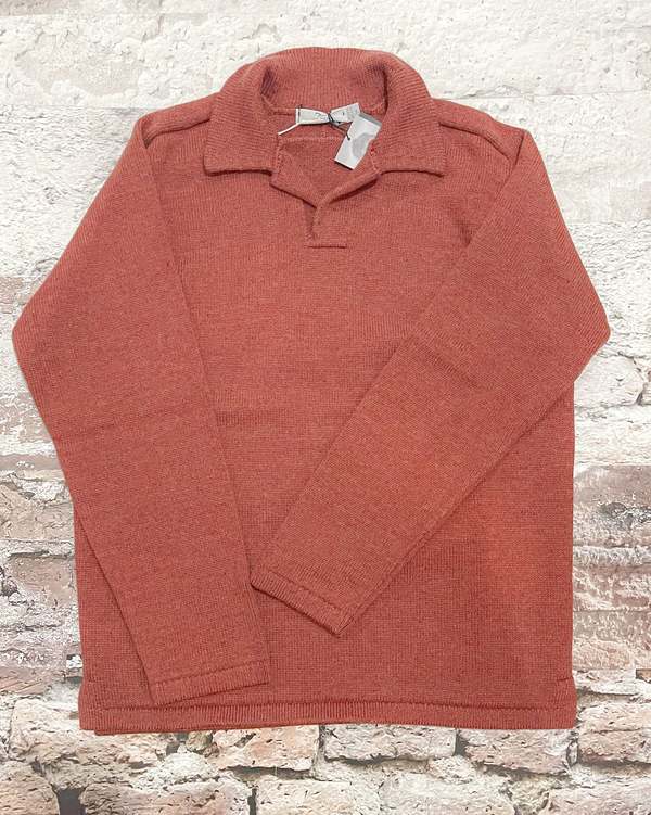 Inis Mein Polo Sweater - Clay