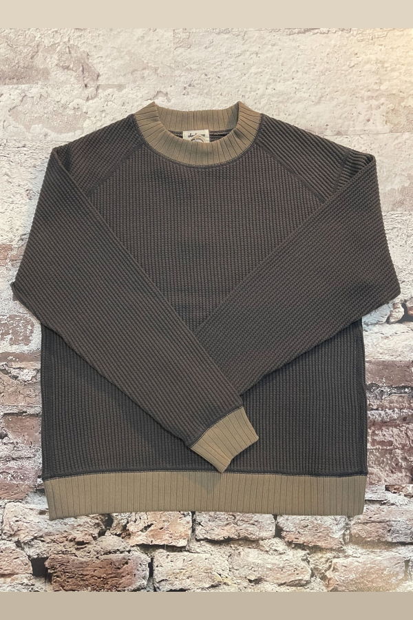 Jackman Waffle Mid-Neck Top