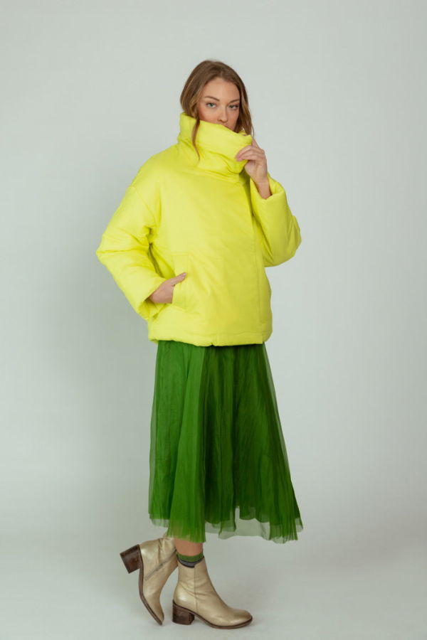 OOFWear Water Repellent Puffer Jacket - Light Lime