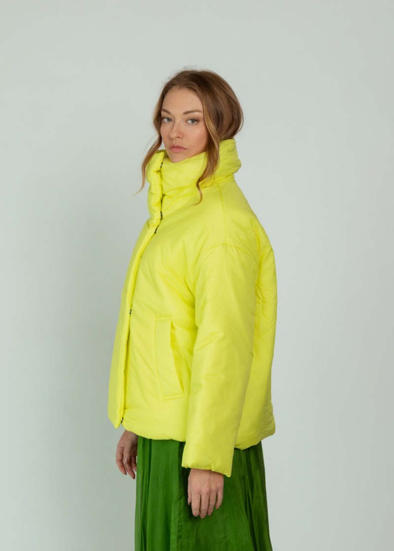 OOFWear Water Repellent Puffer Jacket - Light Lime