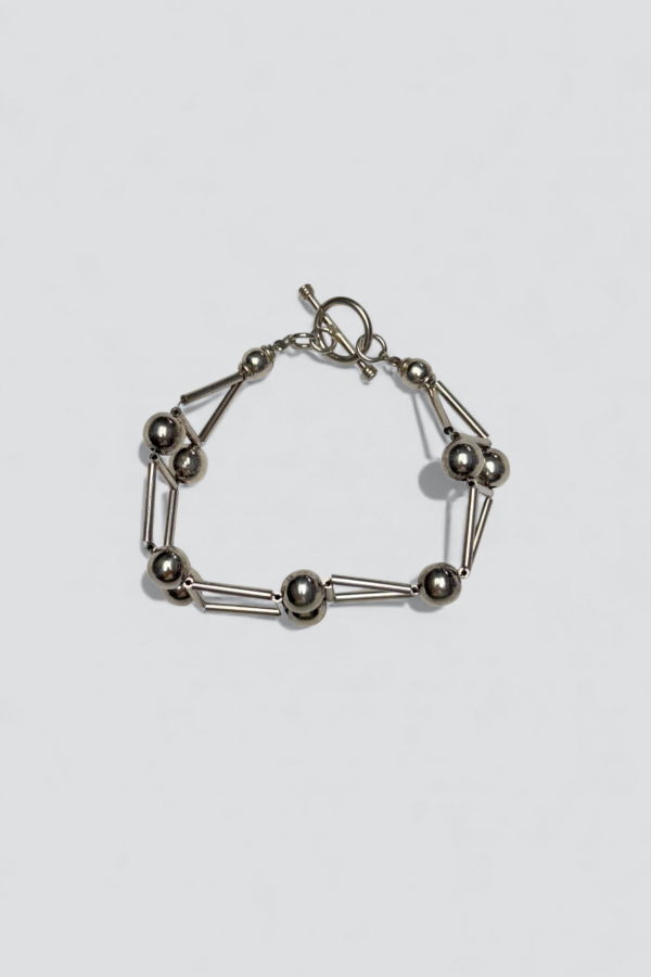Vintage Ball Ladder Bracelet - Sterling Silver