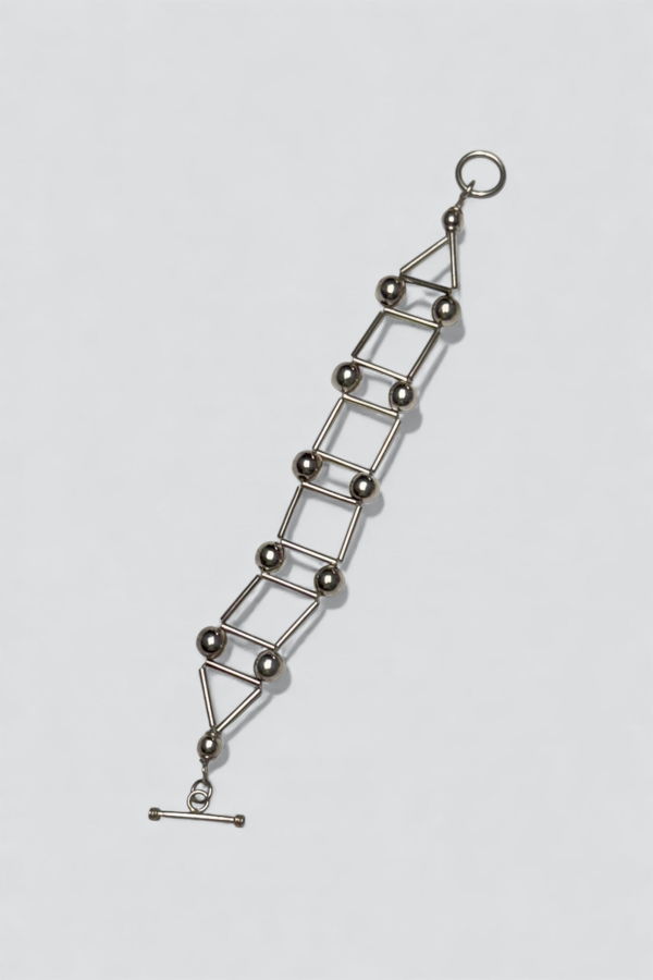 Vintage Ball Ladder Bracelet - Sterling Silver