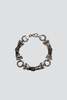 Vintage Mesh Circle Bar Chain Bracelet - Sterling Silver - Thumbnail 1