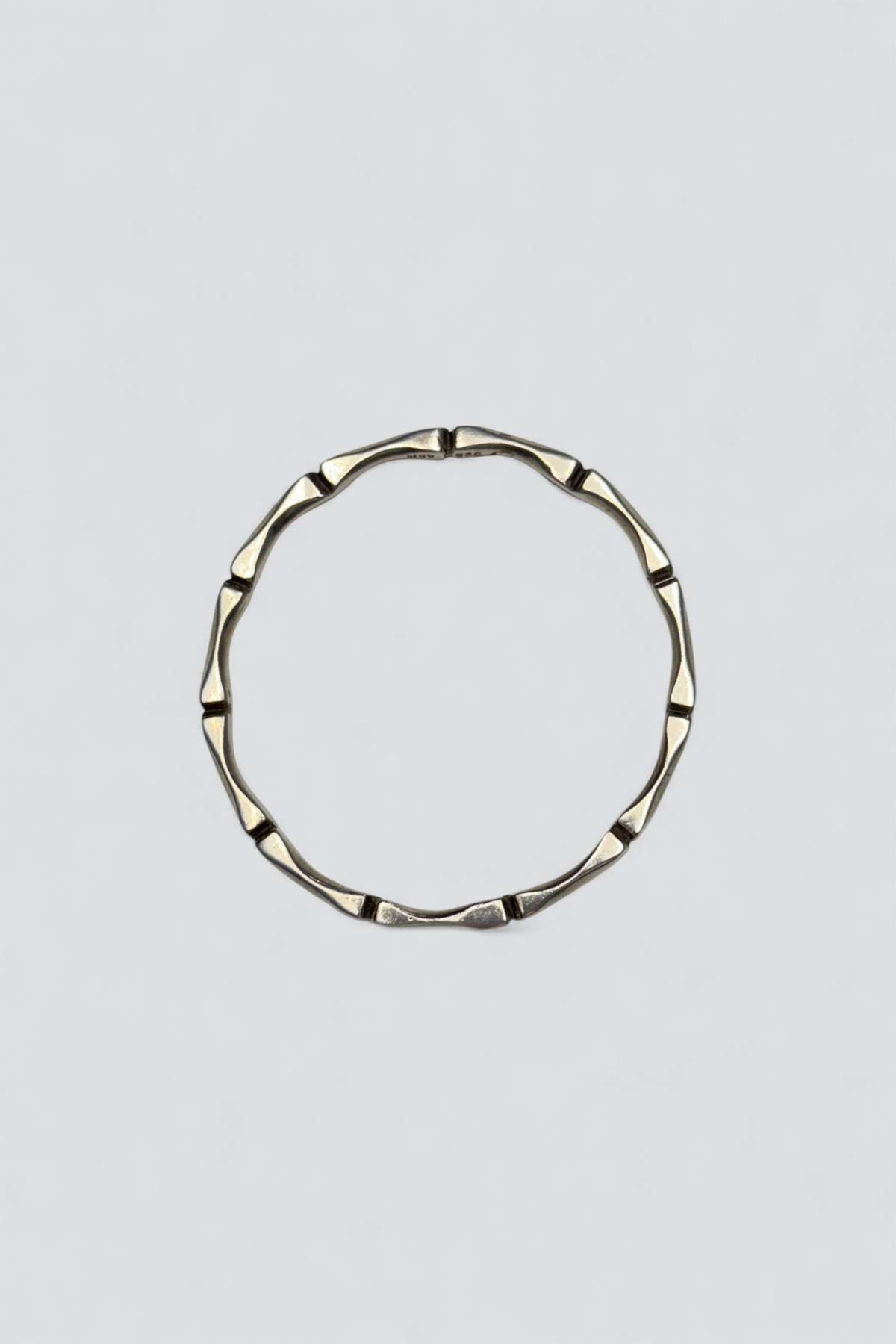 Assembly New York Notched Bangle Bracelet - Sterling Silver - Image 1 of 4