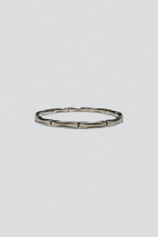 Assembly New York Notched Bangle Bracelet - Sterling Silver